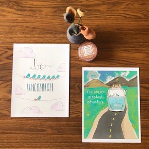 Two Bird Wall Art Prints